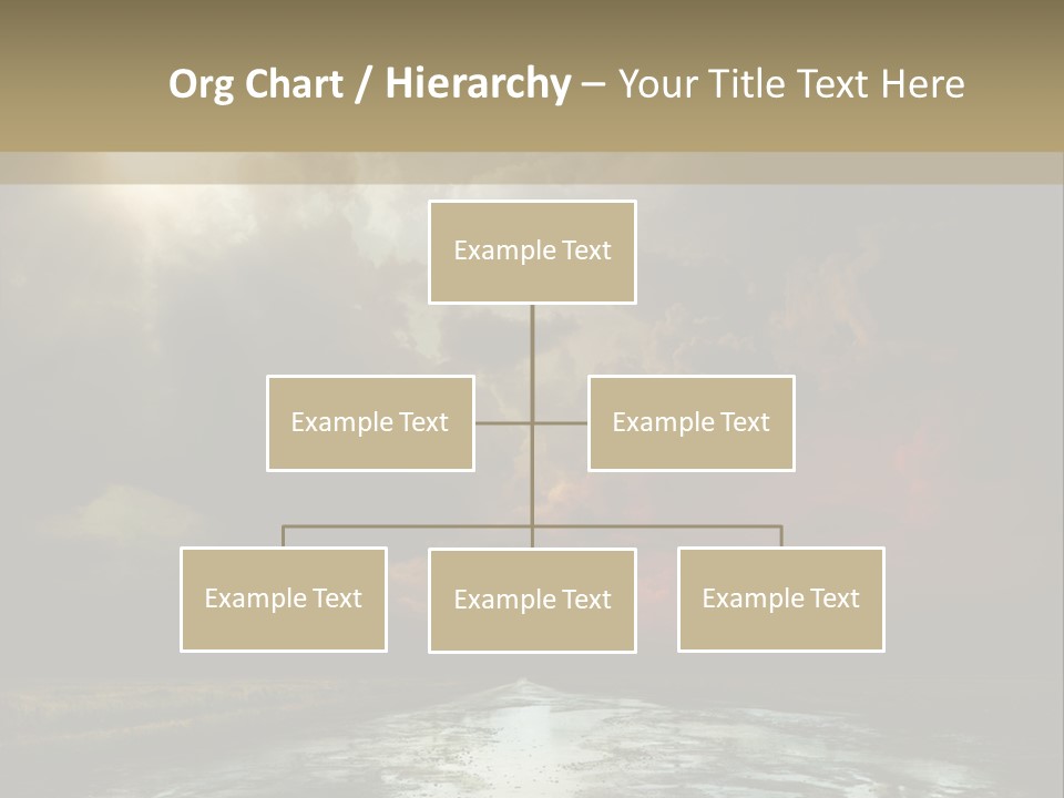 Fence Puddle Sunlight PowerPoint Template