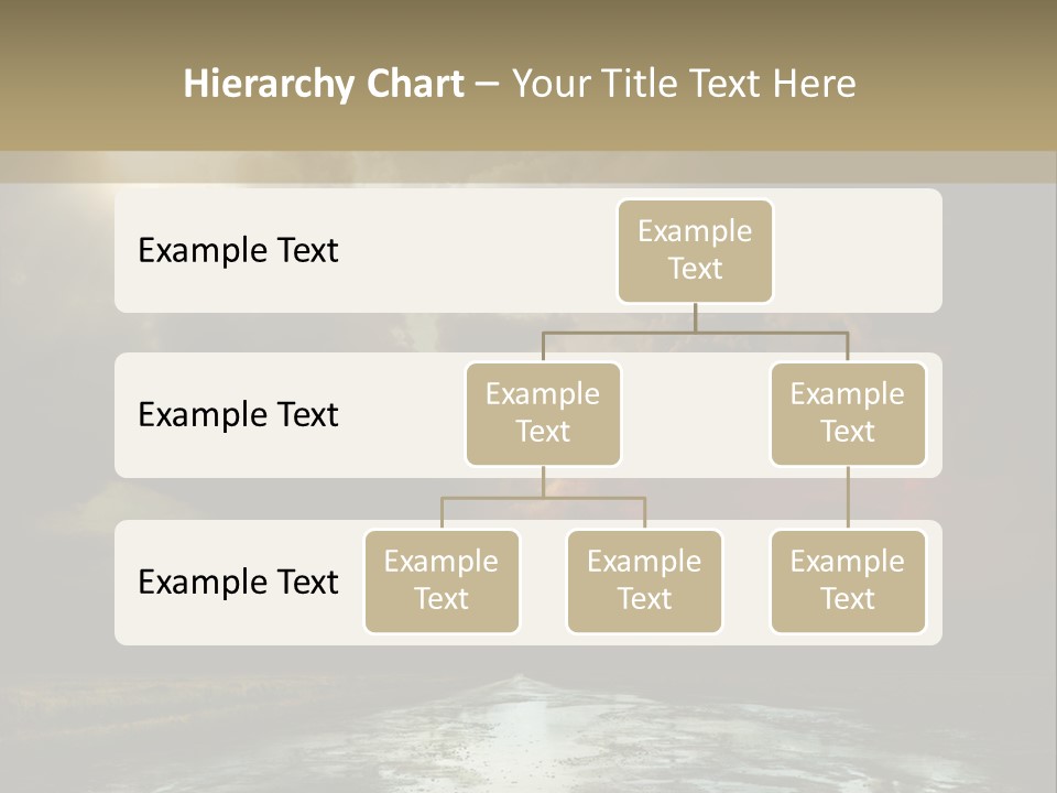 Fence Puddle Sunlight PowerPoint Template
