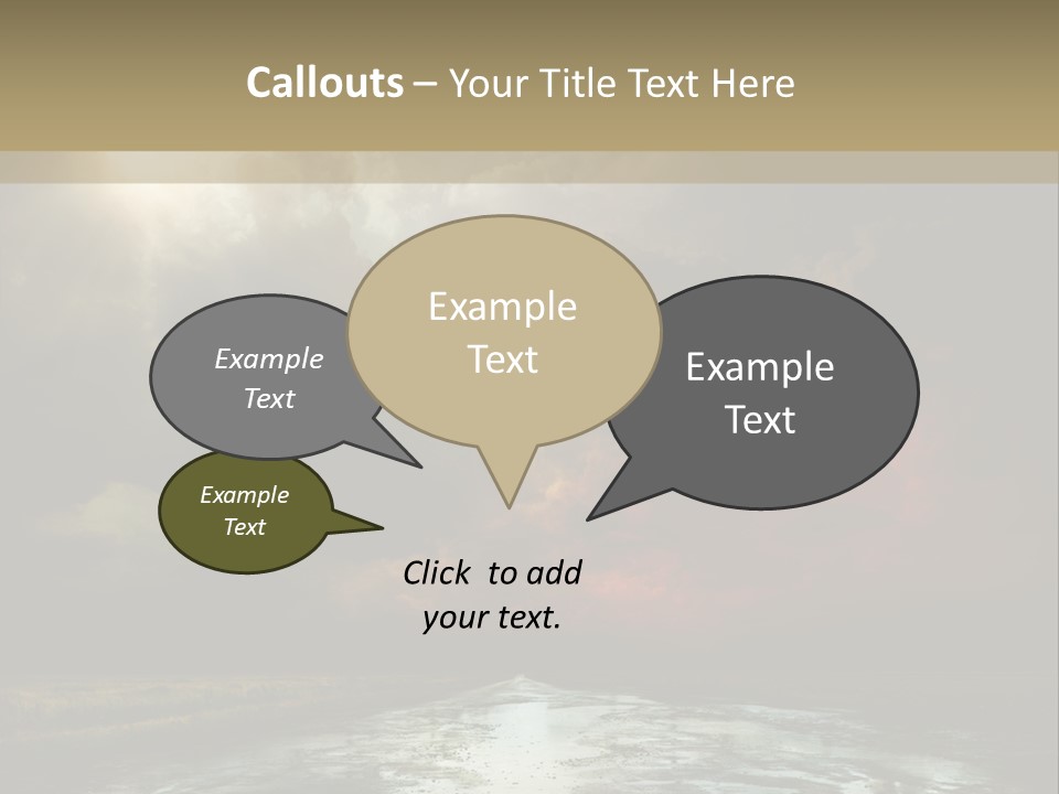 Fence Puddle Sunlight PowerPoint Template