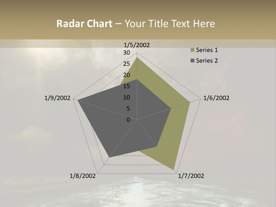 Fence Puddle Sunlight PowerPoint Template