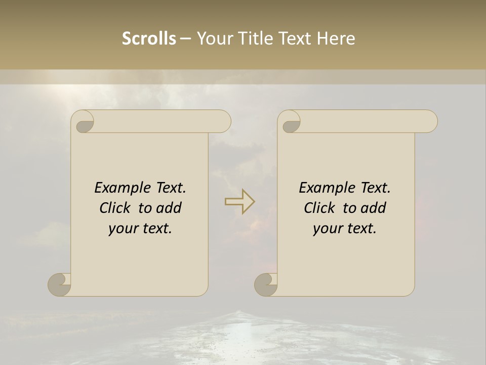 Fence Puddle Sunlight PowerPoint Template