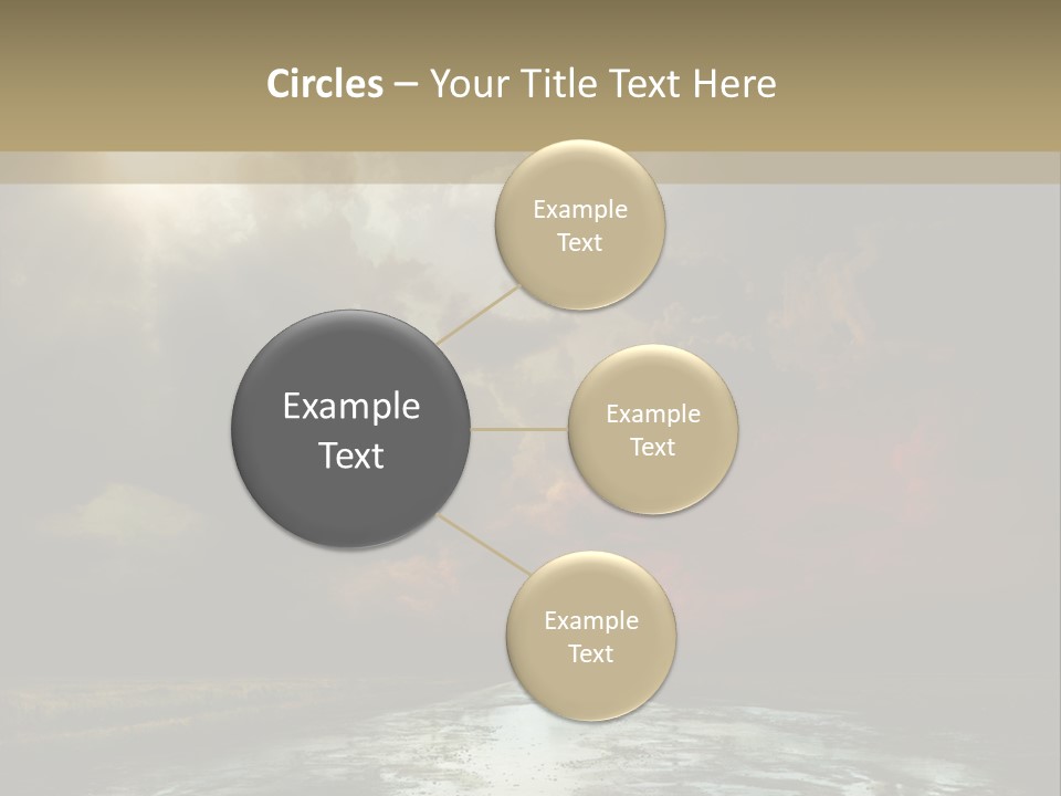 Fence Puddle Sunlight PowerPoint Template