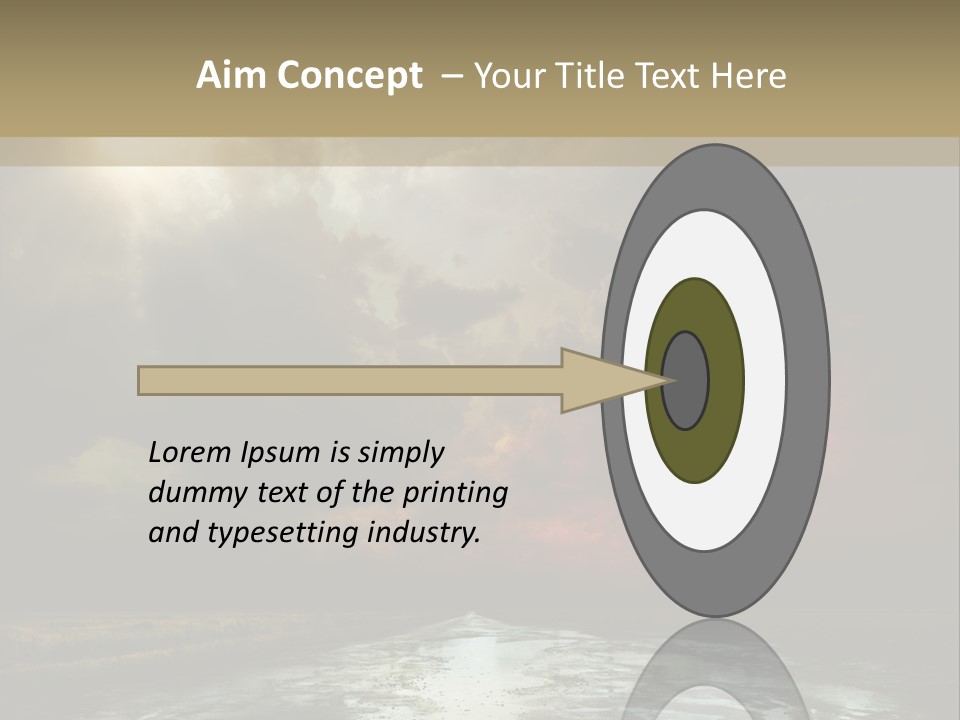 Fence Puddle Sunlight PowerPoint Template