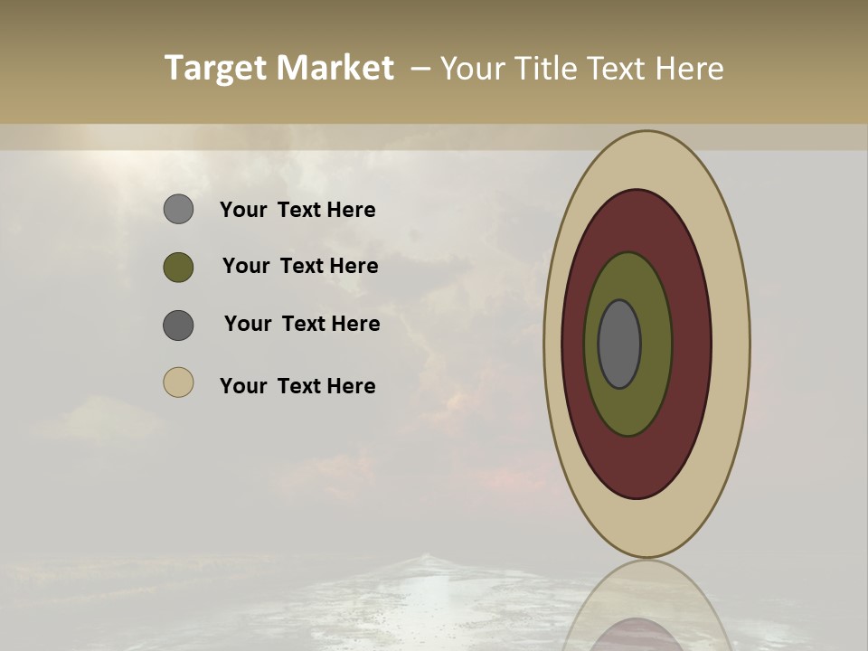 Fence Puddle Sunlight PowerPoint Template