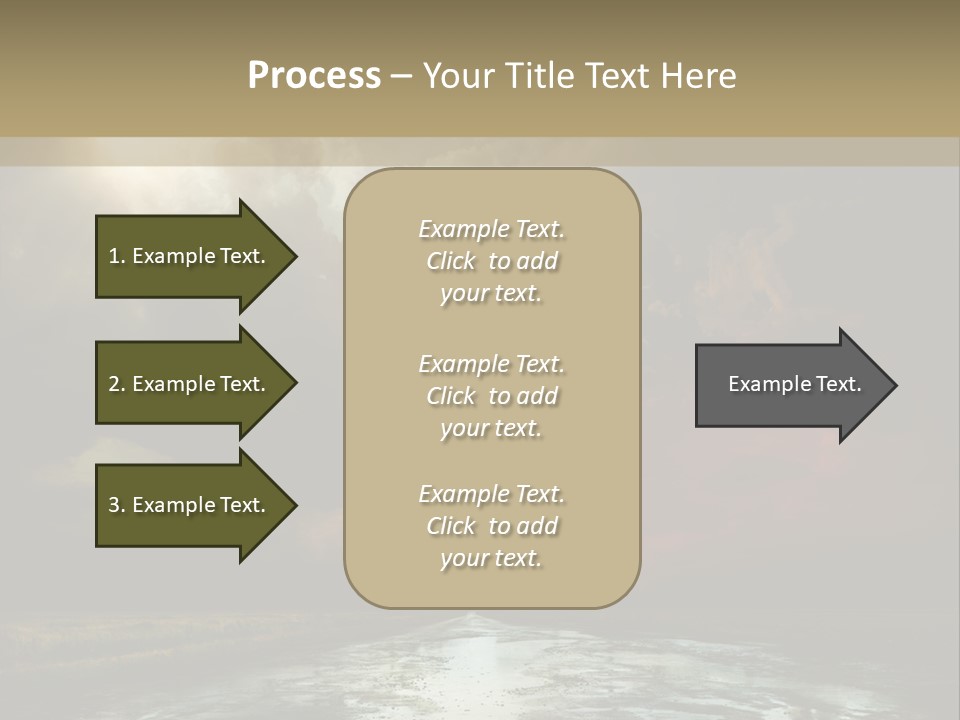 Fence Puddle Sunlight PowerPoint Template