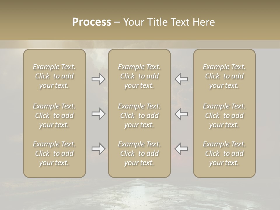 Fence Puddle Sunlight PowerPoint Template