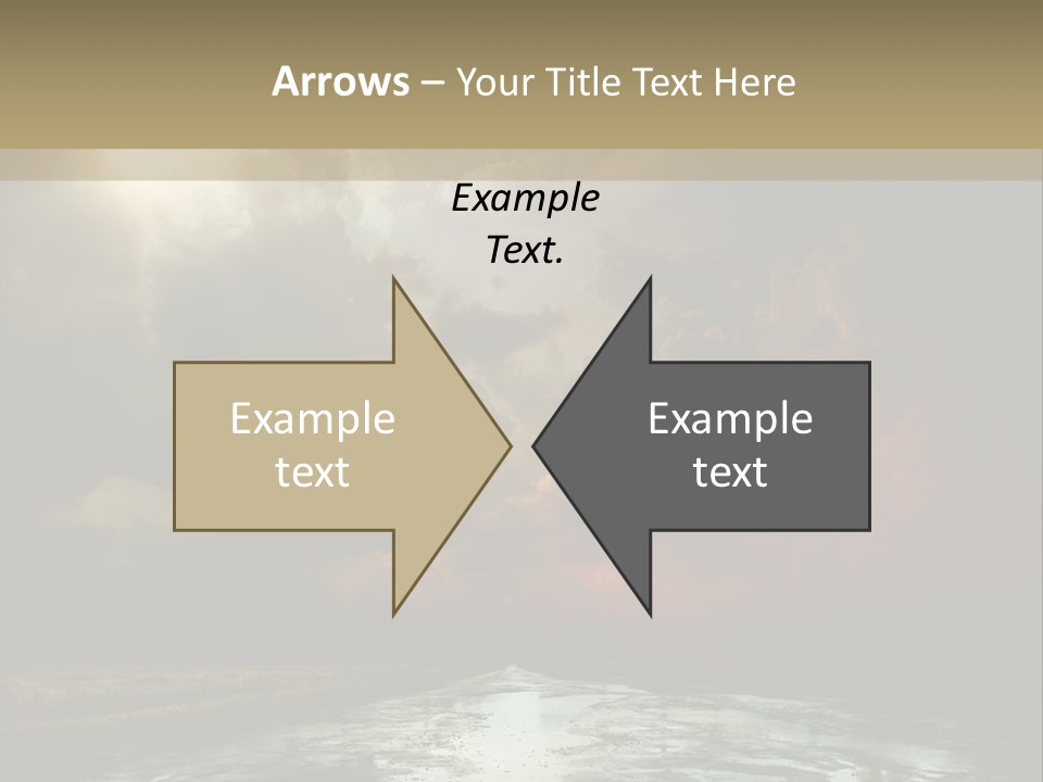 Fence Puddle Sunlight PowerPoint Template