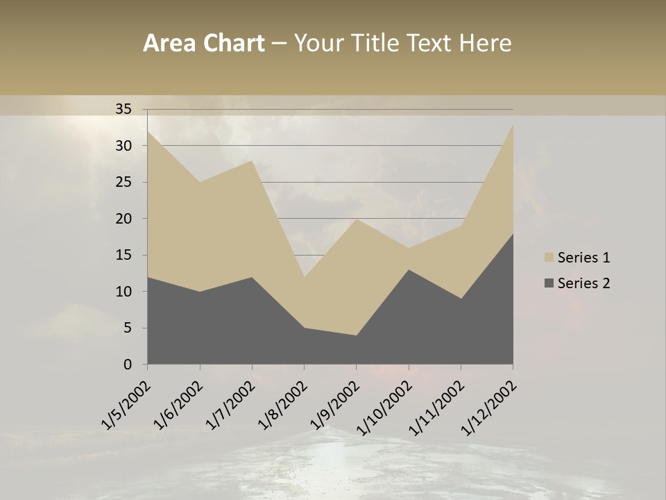 Fence Puddle Sunlight PowerPoint Template