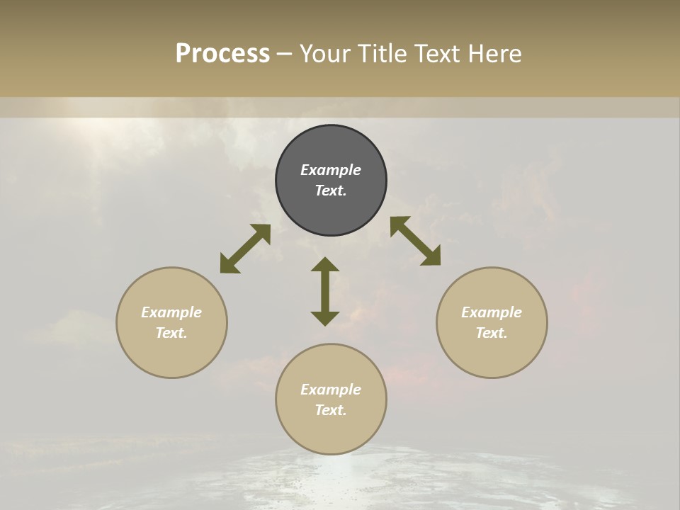 Fence Puddle Sunlight PowerPoint Template