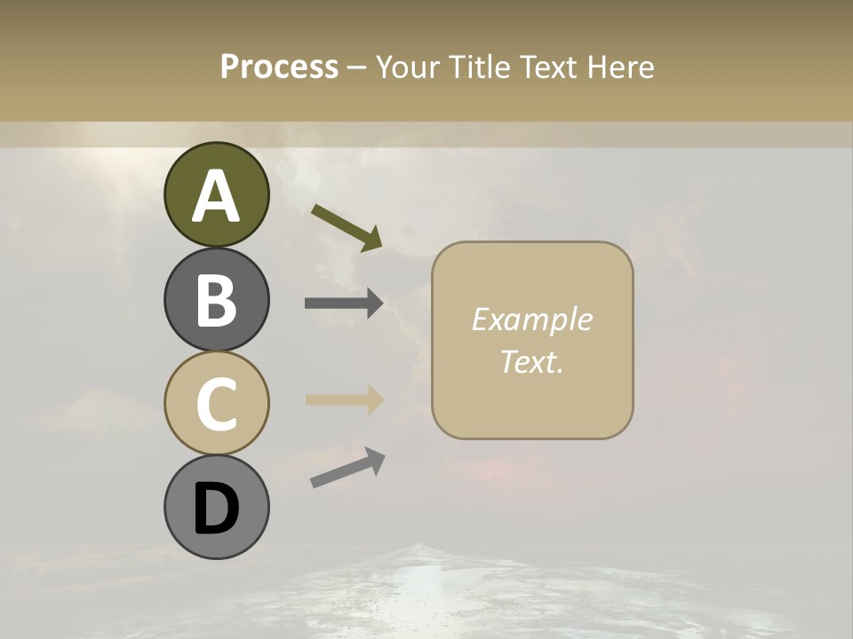 Fence Puddle Sunlight PowerPoint Template