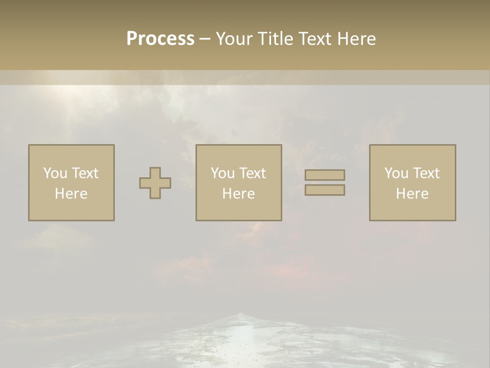 Fence Puddle Sunlight PowerPoint Template