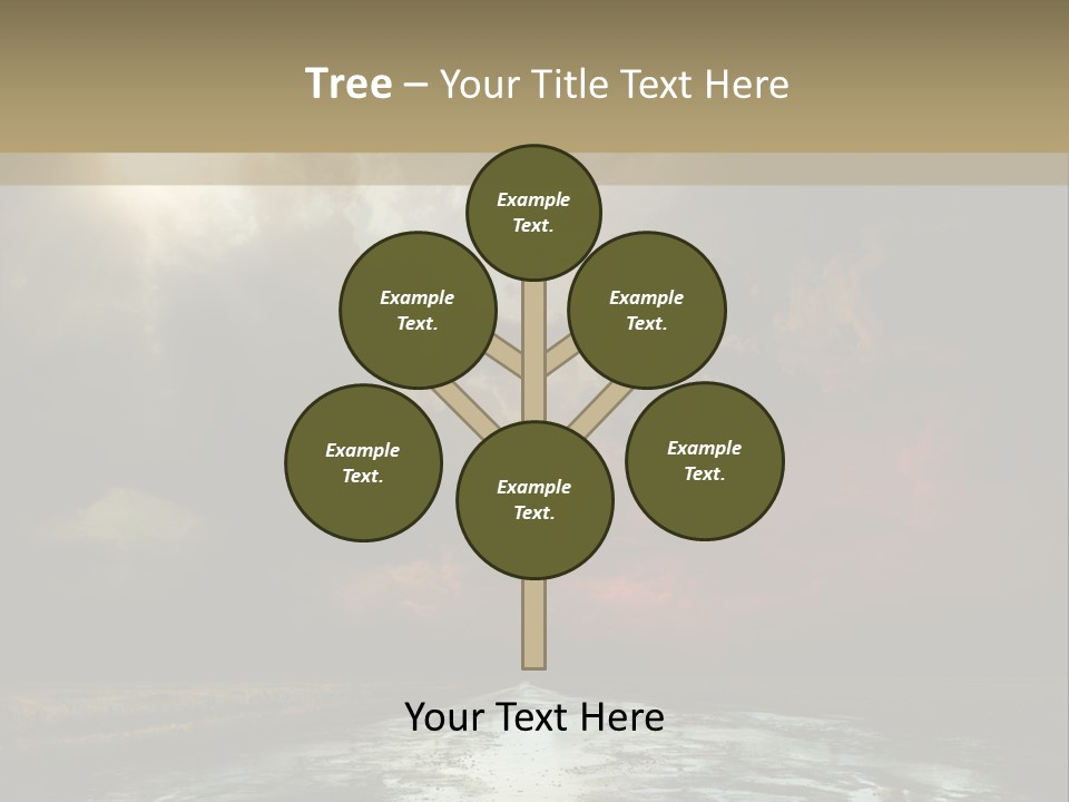 Fence Puddle Sunlight PowerPoint Template