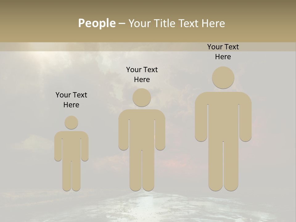 Fence Puddle Sunlight PowerPoint Template