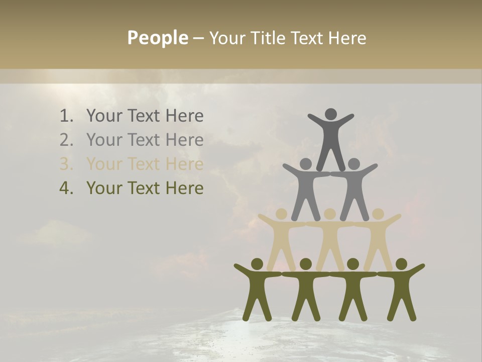 Fence Puddle Sunlight PowerPoint Template