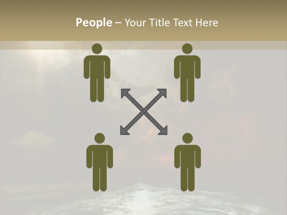 Fence Puddle Sunlight PowerPoint Template