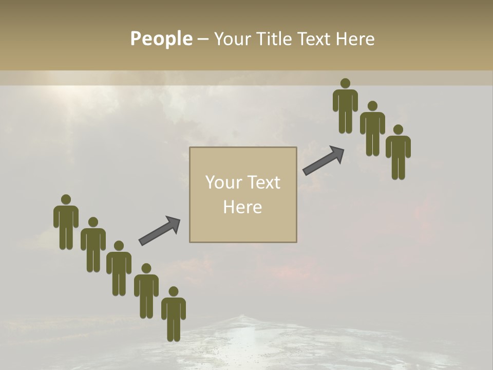 Fence Puddle Sunlight PowerPoint Template