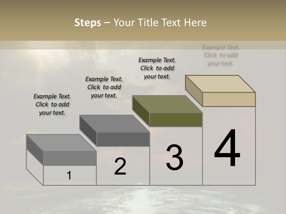 Fence Puddle Sunlight PowerPoint Template