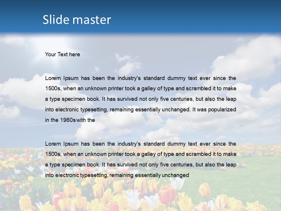 Blue Sun Park PowerPoint Template