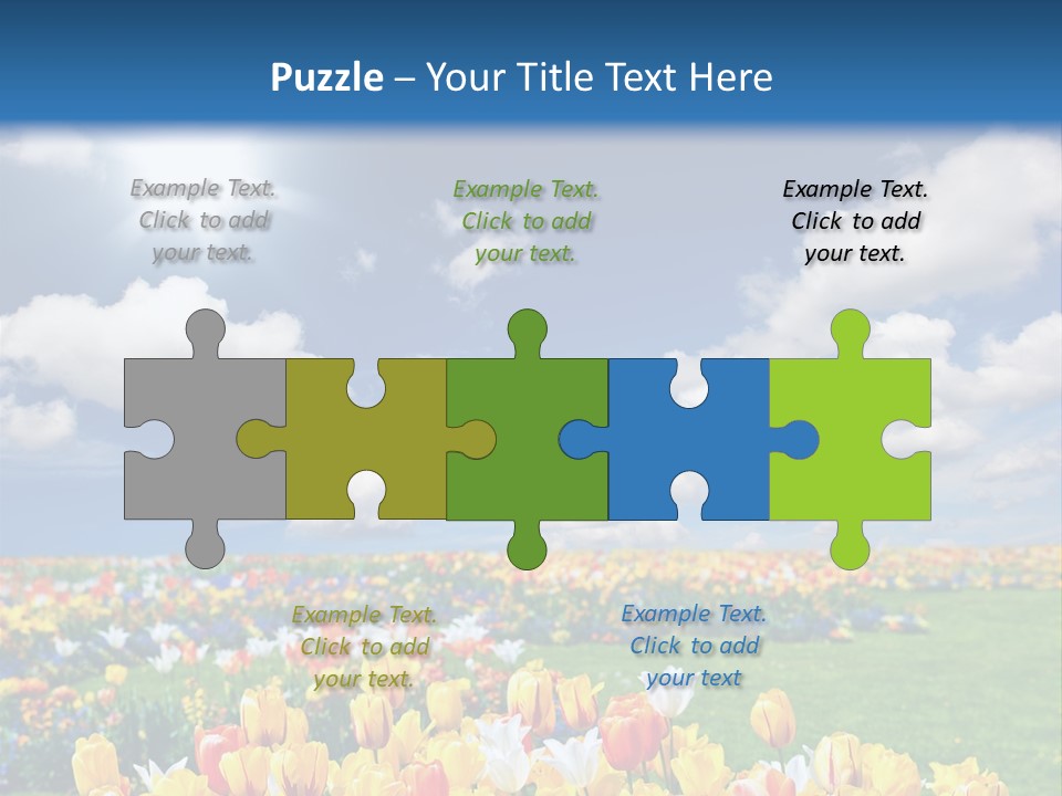 Blue Sun Park PowerPoint Template