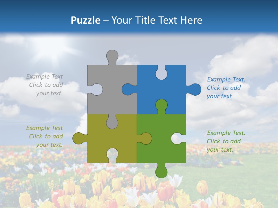 Blue Sun Park PowerPoint Template