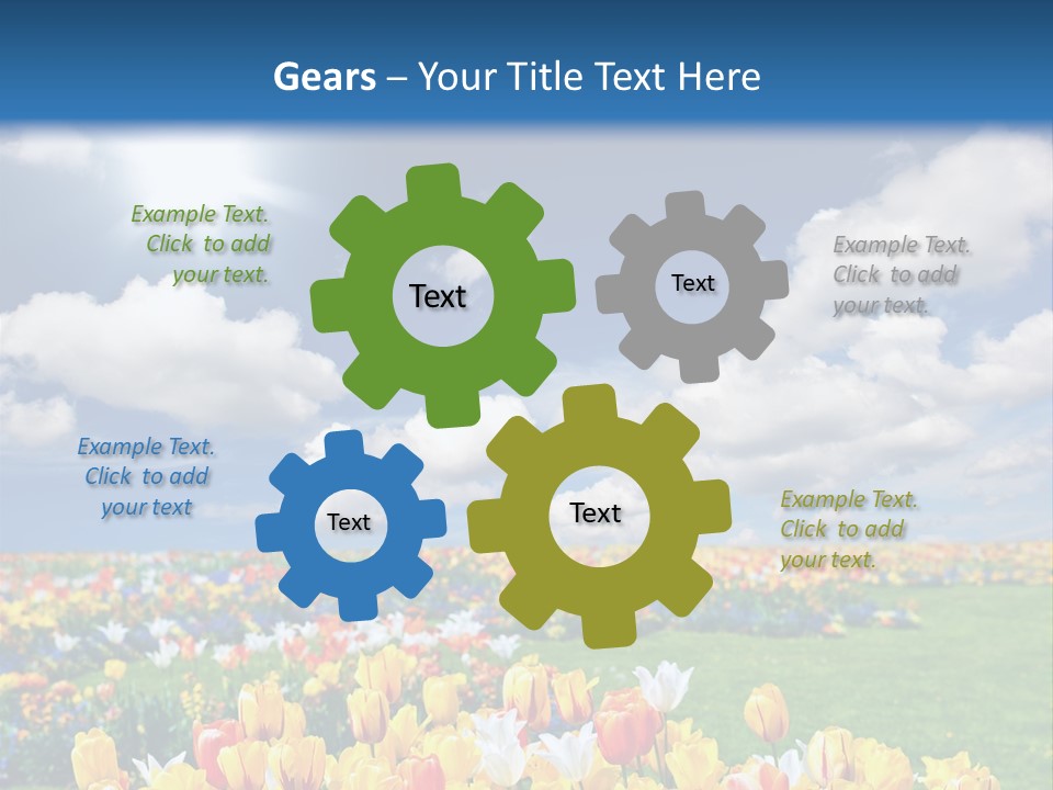 Blue Sun Park PowerPoint Template