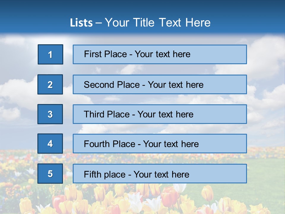 Blue Sun Park PowerPoint Template