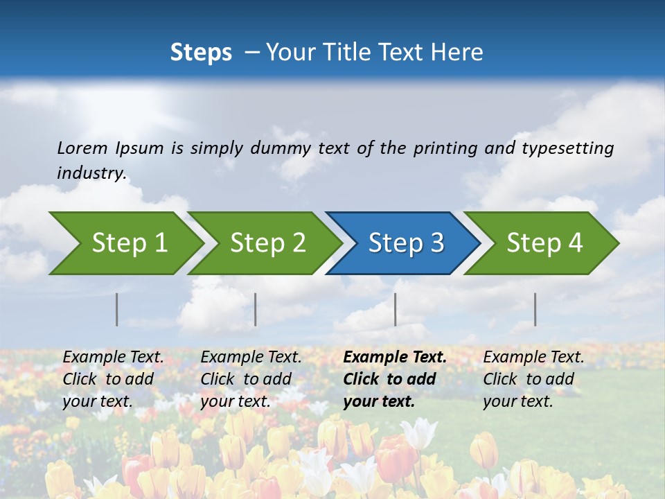 Blue Sun Park PowerPoint Template