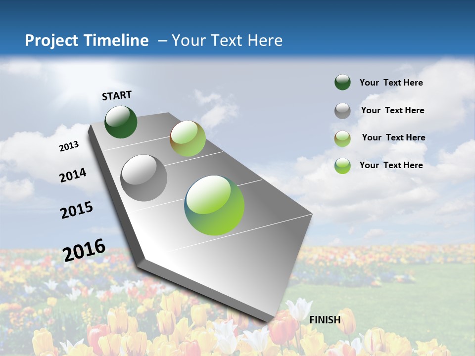 Blue Sun Park PowerPoint Template