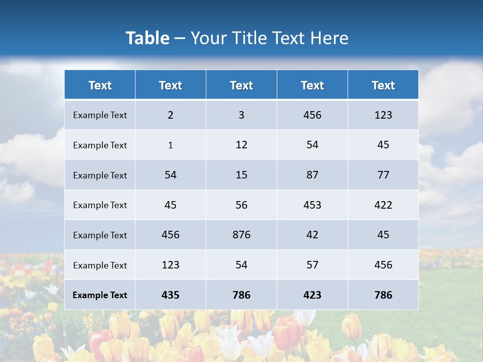 Blue Sun Park PowerPoint Template