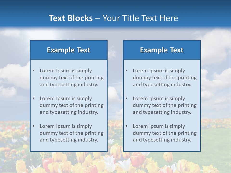 Blue Sun Park PowerPoint Template