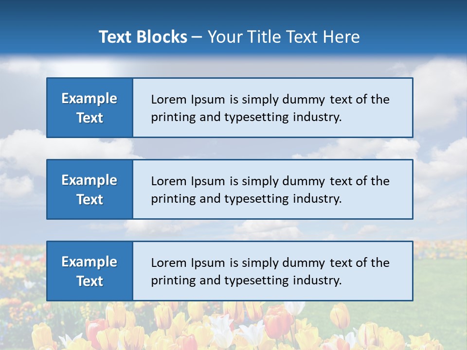 Blue Sun Park PowerPoint Template
