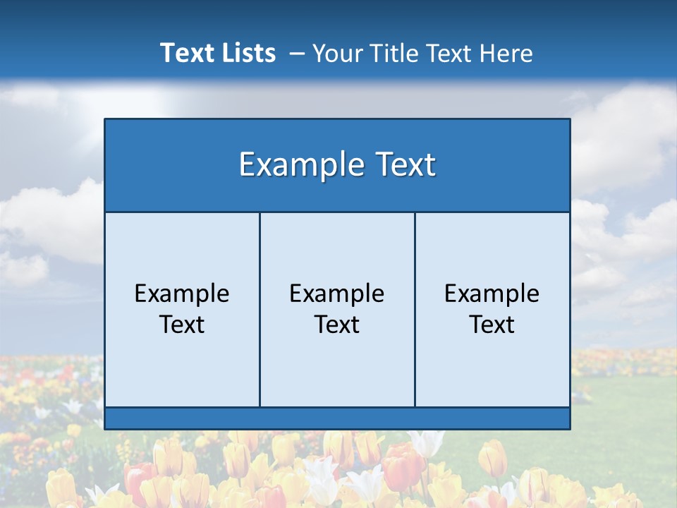 Blue Sun Park PowerPoint Template