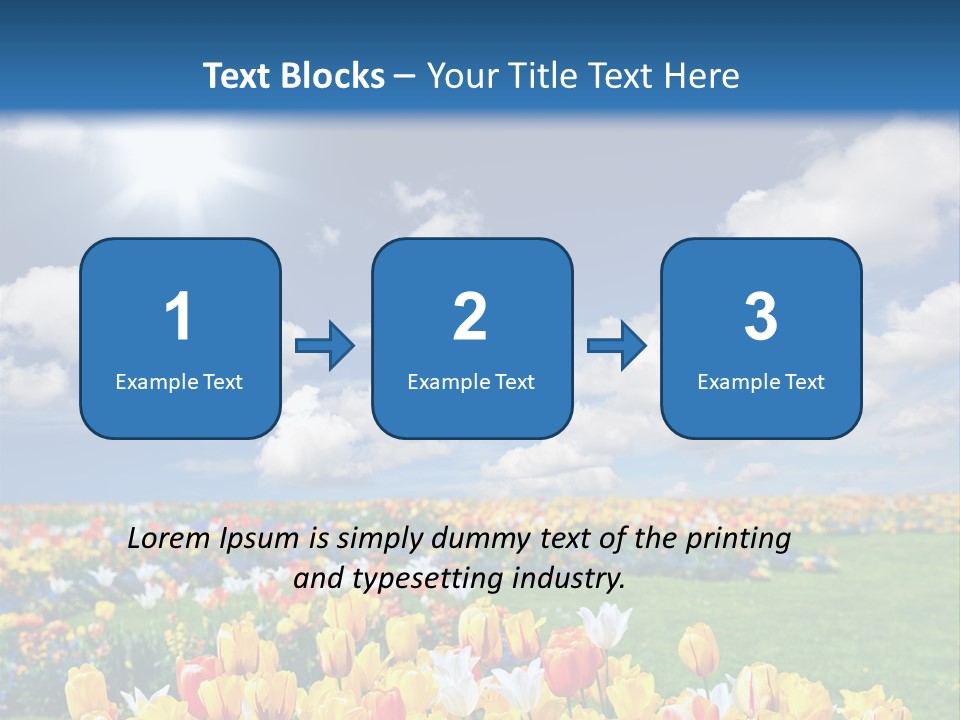 Blue Sun Park PowerPoint Template