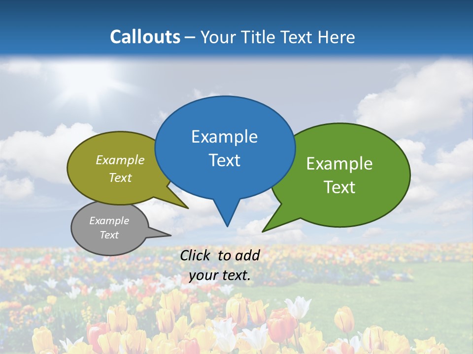 Blue Sun Park PowerPoint Template