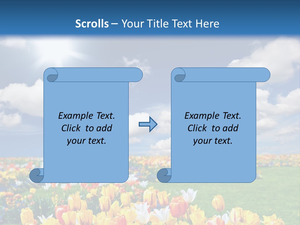 Blue Sun Park PowerPoint Template