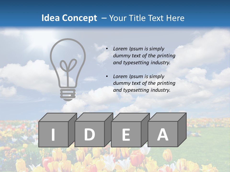 Blue Sun Park PowerPoint Template