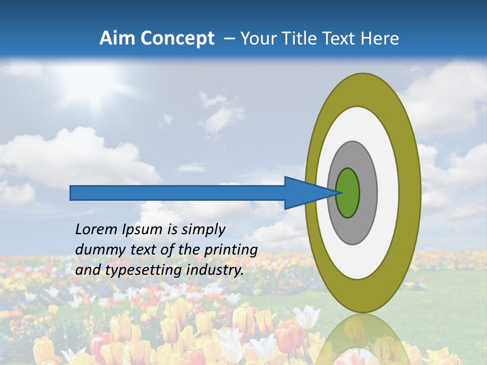 Blue Sun Park PowerPoint Template