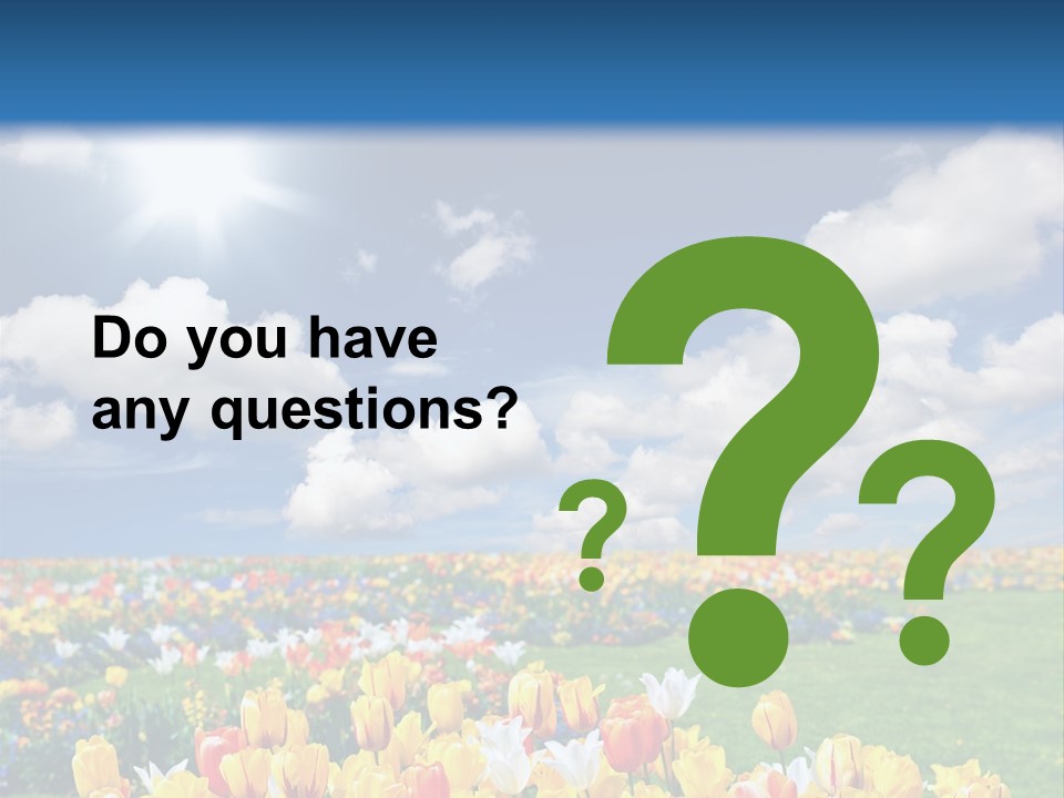 Blue Sun Park PowerPoint Template