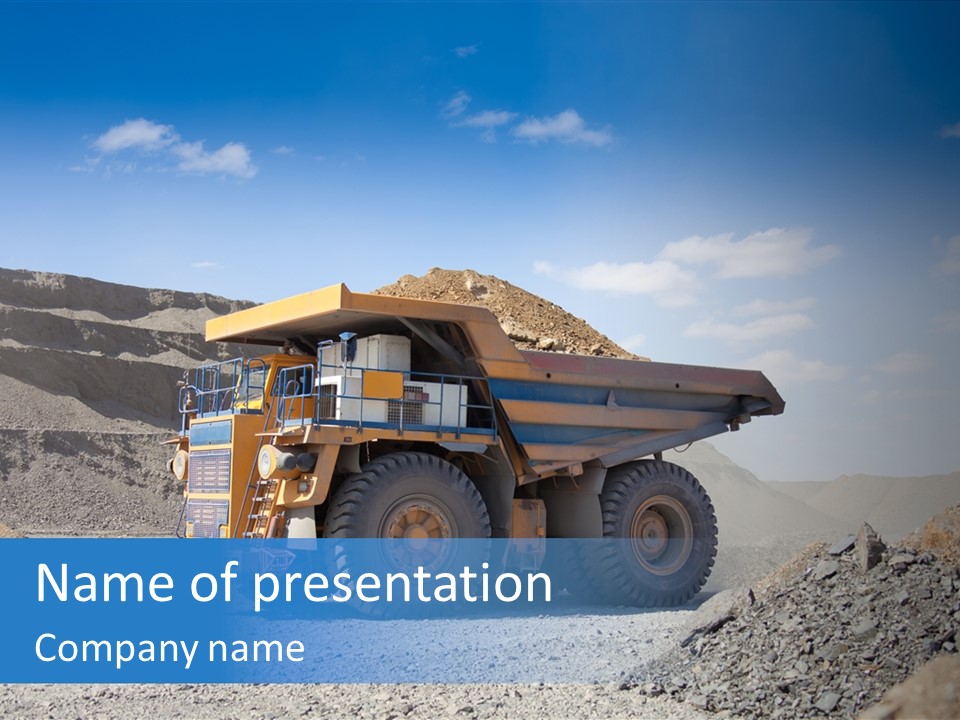 Stone Mine Load PowerPoint Template