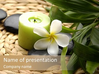 Natural Wicker Leaf PowerPoint Template