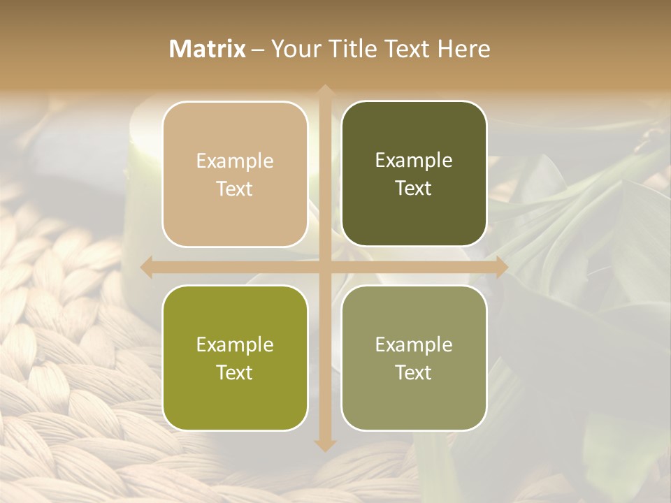 Natural Wicker Leaf PowerPoint Template