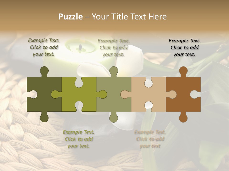 Natural Wicker Leaf PowerPoint Template