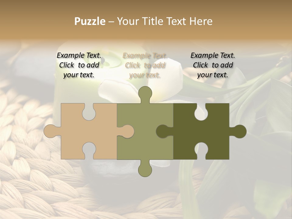 Natural Wicker Leaf PowerPoint Template