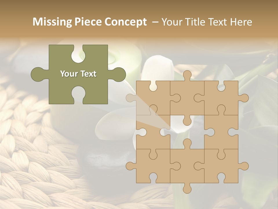 Natural Wicker Leaf PowerPoint Template