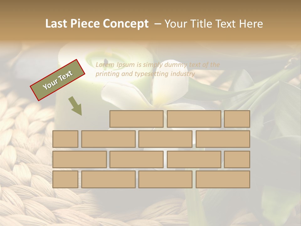 Natural Wicker Leaf PowerPoint Template