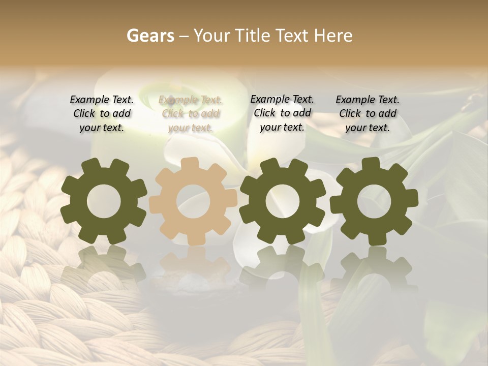 Natural Wicker Leaf PowerPoint Template