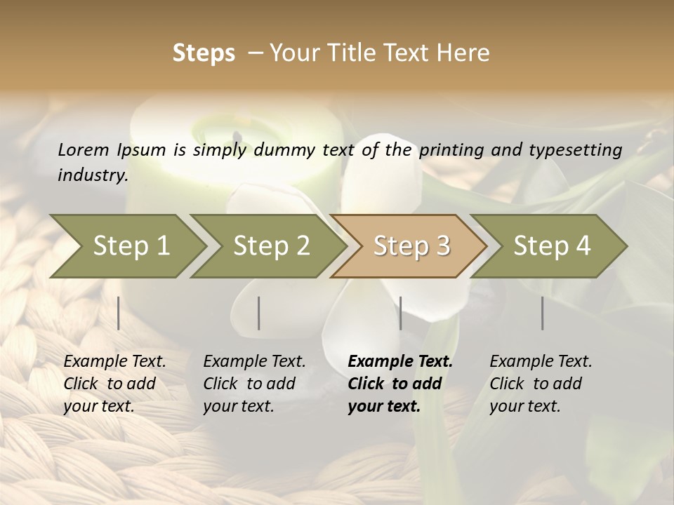 Natural Wicker Leaf PowerPoint Template