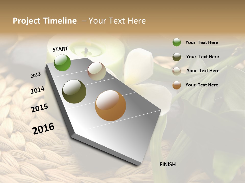 Natural Wicker Leaf PowerPoint Template