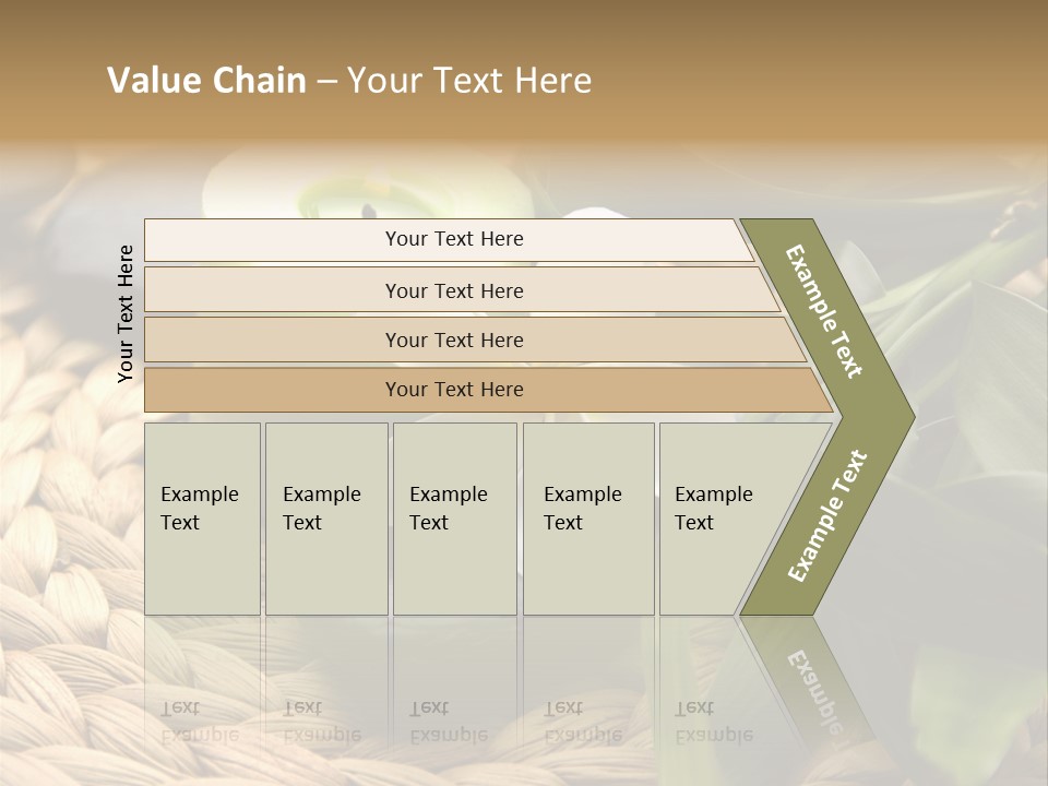 Natural Wicker Leaf PowerPoint Template