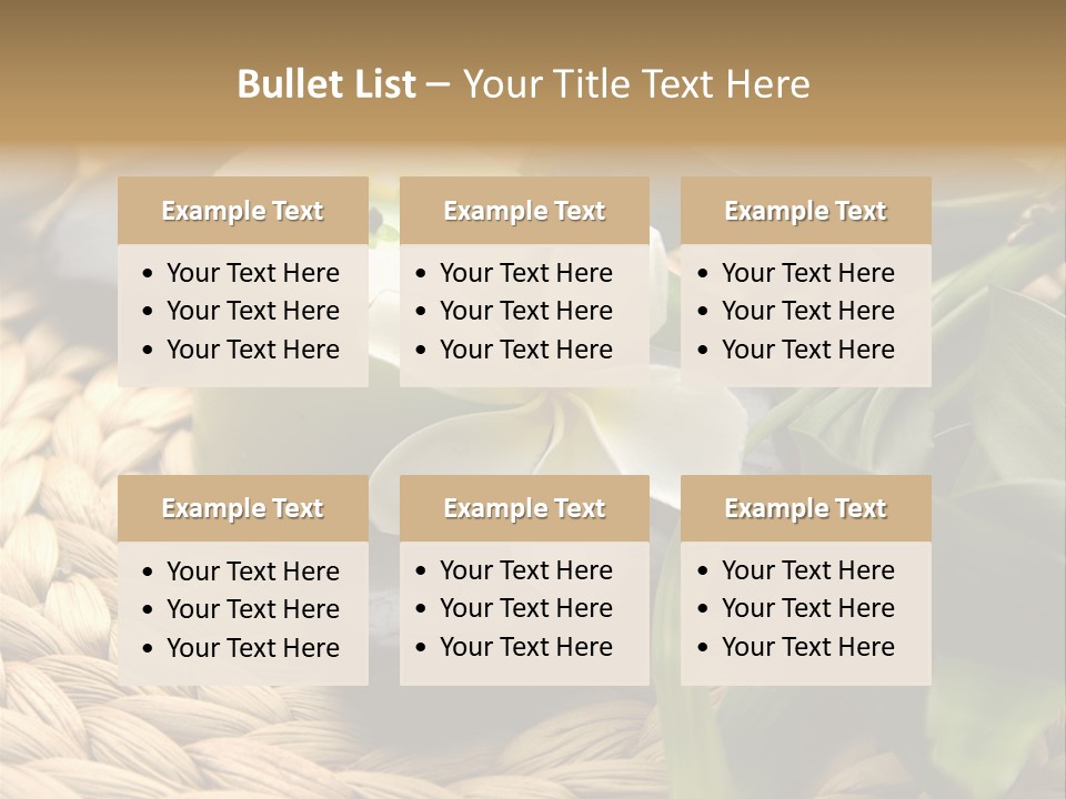 Natural Wicker Leaf PowerPoint Template